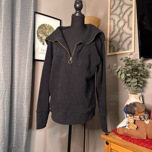 Elegant Black V-Neck Sweater